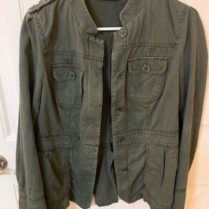 LOFT Green Army Jacket